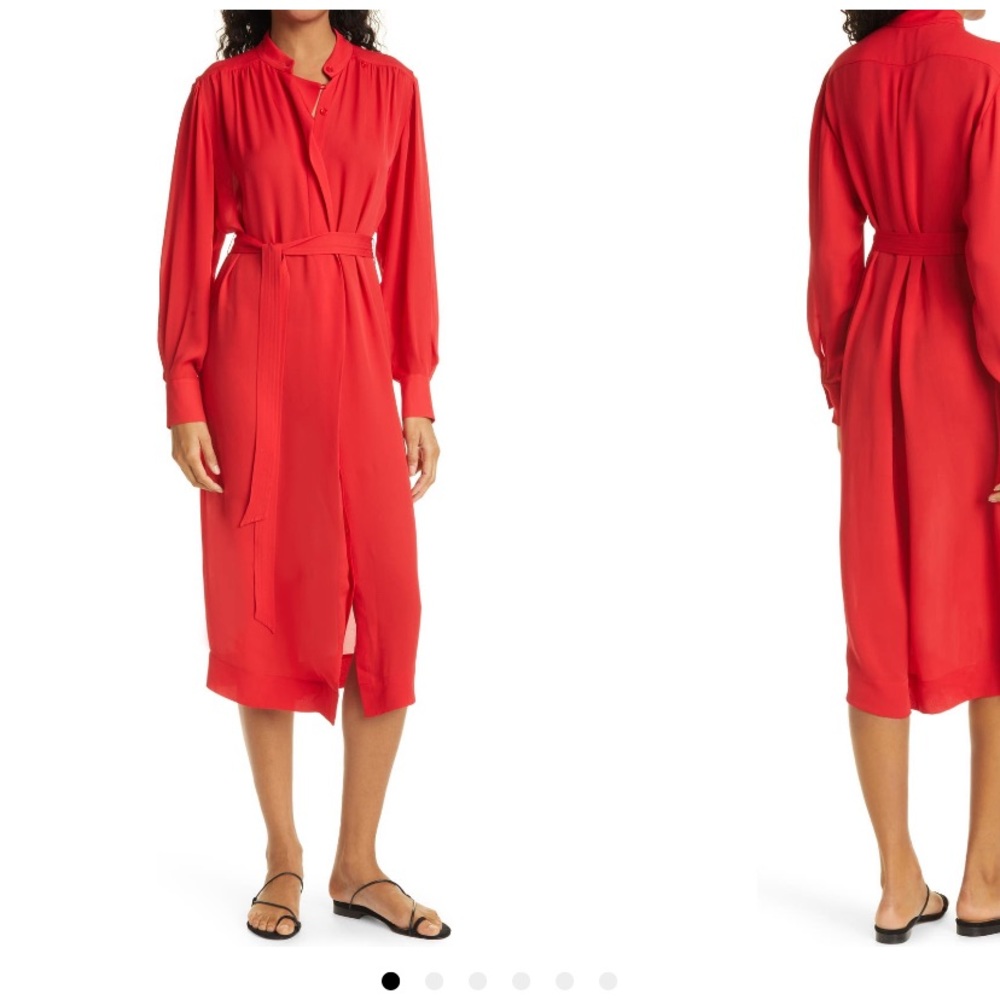 Rebecca Taylor Long Silk Georgette Dress